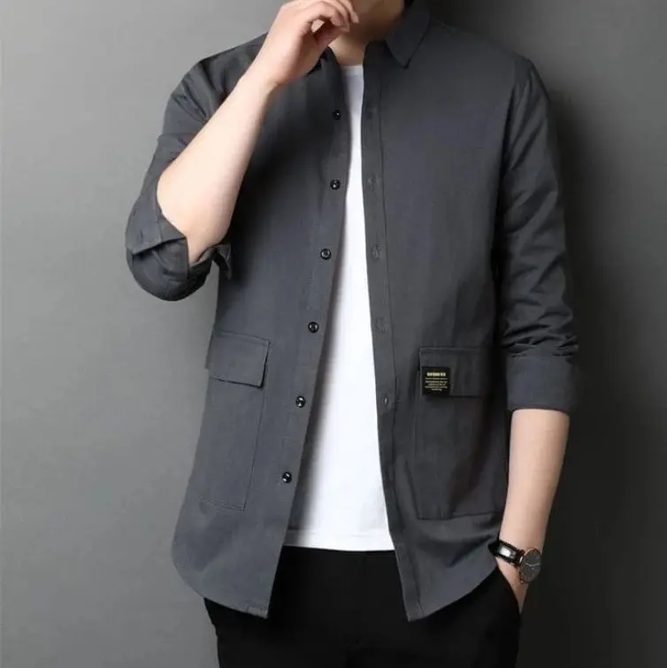 Kemeja Tangan Panjang/Kemeja Outdoor Lapangan/Kemeja Casual/Kemeja slimpit Santai Slimfit 3