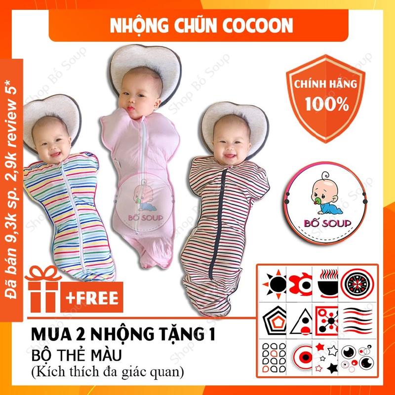 Nhộng chũn cho bé nhộng Chũn Cocoon chính hãnġ giúp bé ngủ ngon sâu giấc không giật mình SHOP BỐ SOUP