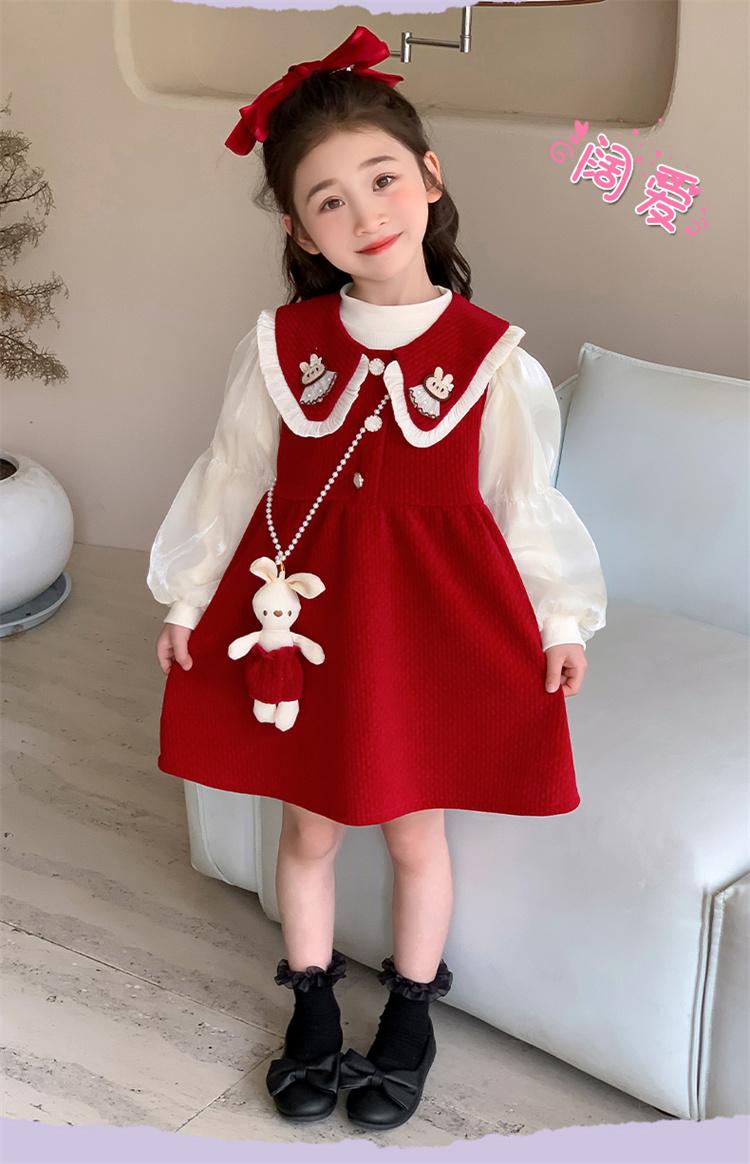 Product Introduction of Bộ váy Giáng sinh cho bé gái, thích hợp cho mùa thu và mùa đông 11