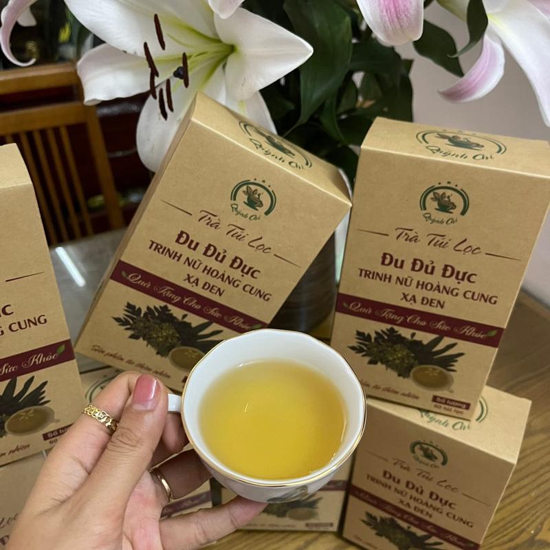 Trà túi lọc đu đủ đực - trinh nữ hoàng cung - xạ đen dạng hộp 60 túi lọc 2