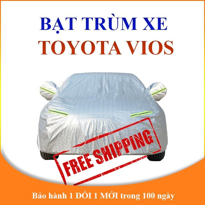  Bạt che phủ xe ô tô 5 chỗ TOYOTA VIOS chống nắng mưa - bạt trùm xe ô tô 3 lớp chống nóng không thấm nước 