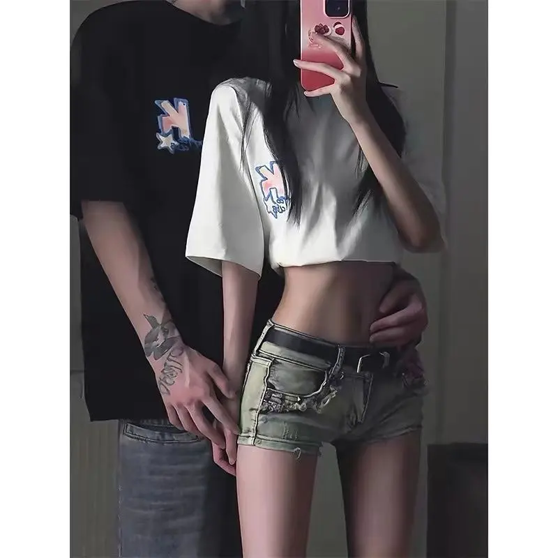 Quần Short Denim Cạp Thấp Phong Cách Cổ Điển Y2K, Quần Short Siêu, Dành Cho Nữ, Hàng Mới Về Mùa Hè 2024, Phong Cách Mỹ, Bodycon Gợi Cảm, Quần Hot, Cô Gái Nóng Bỏng
