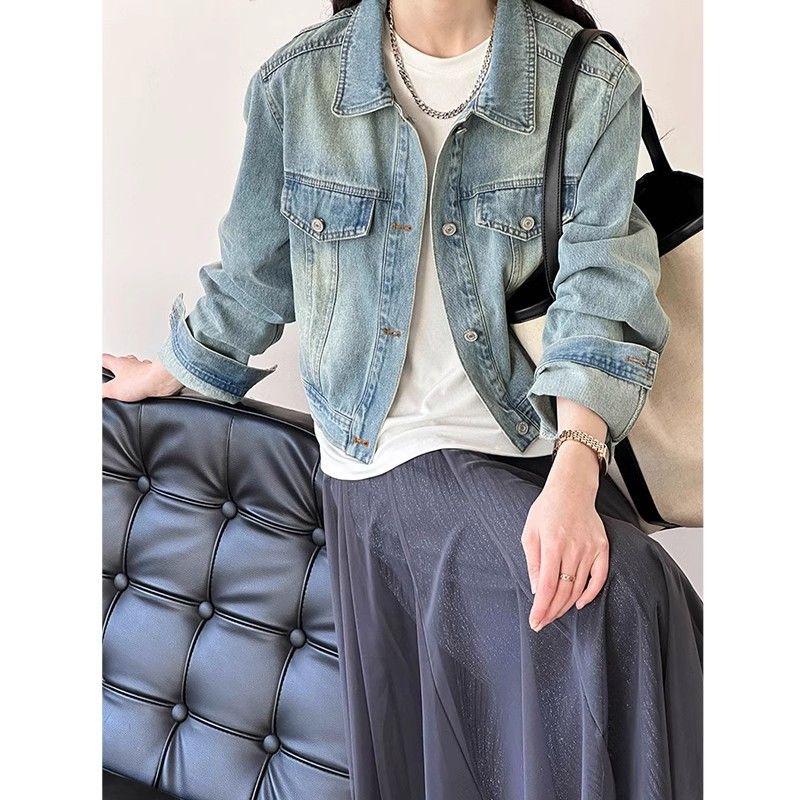 Product Introduction of Retro Denim Jacket Women's Spring and Autumn New Fashion Short Jacket Top 10