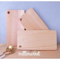 Gambar WOODEN SERVING BOARD / telenan kayu / piring saji kayu - 34cm x 18cm dari millimarket Kota Surabaya 5 Tokopedia