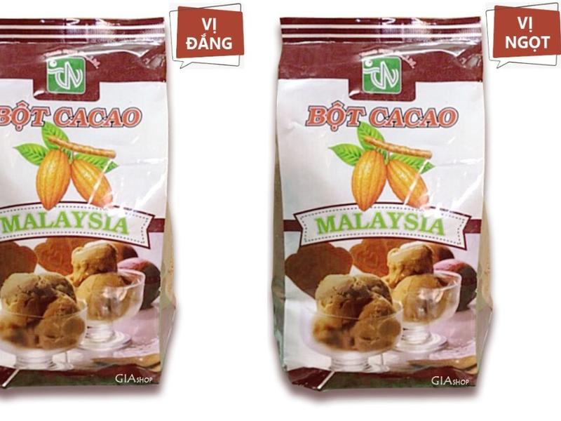 Bột cacao Malaysia gói đắng/ngọt 500g