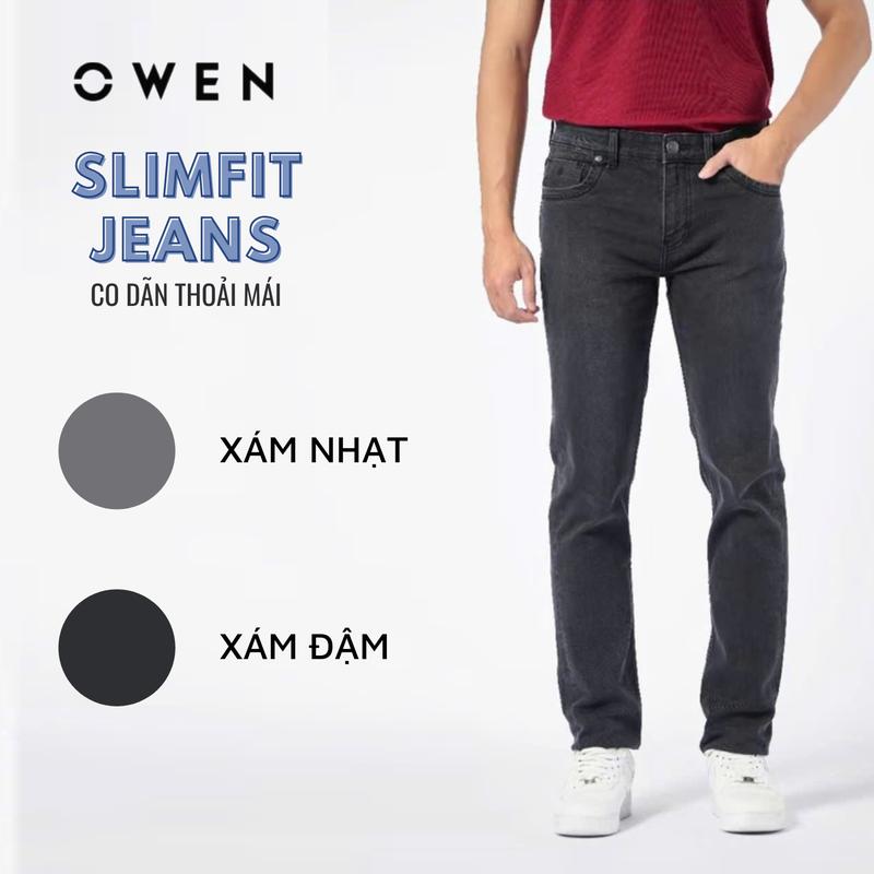 OWEN - Quần jeans nam Owen màu XÁM dáng Slimfit / Quần bò nam Menswear Pants quan jenna