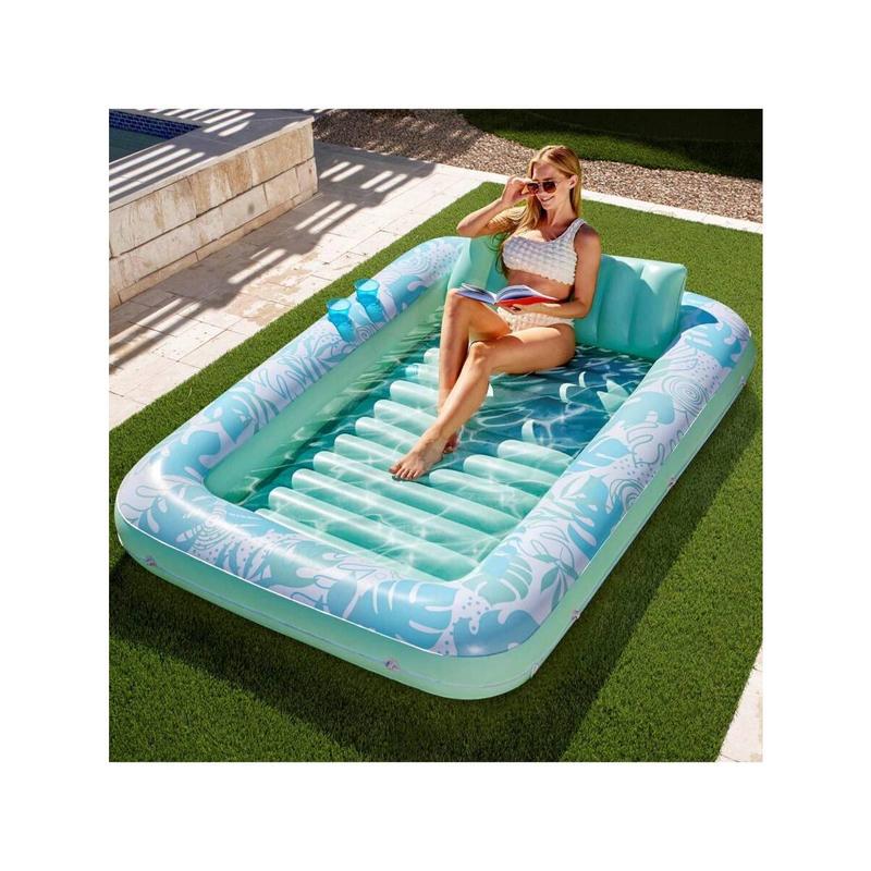 Sloosh Inflatable Tanning Pool Lounger Float, Extra LargeSuntan Sun Tan ...