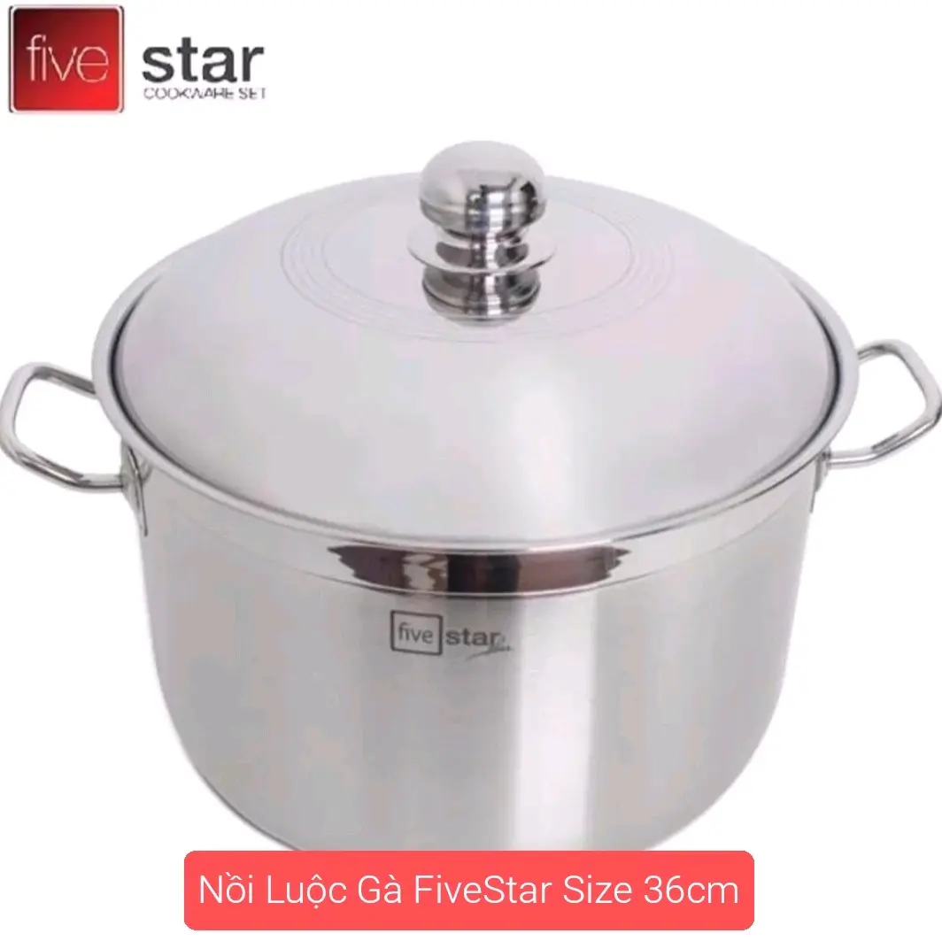 Nồi Luộc Gà Inox 430 Cao Cấp Fivestar Size 36cm