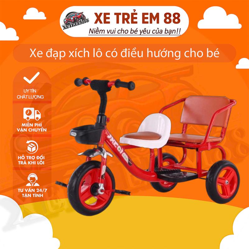 Xe đạp xích lô có điều hướng cho bé giá rẻ chất lượng Đồ Chơi