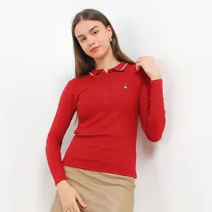 Hush Puppies Kaos Polo Wanita POLYN LS POLO Red