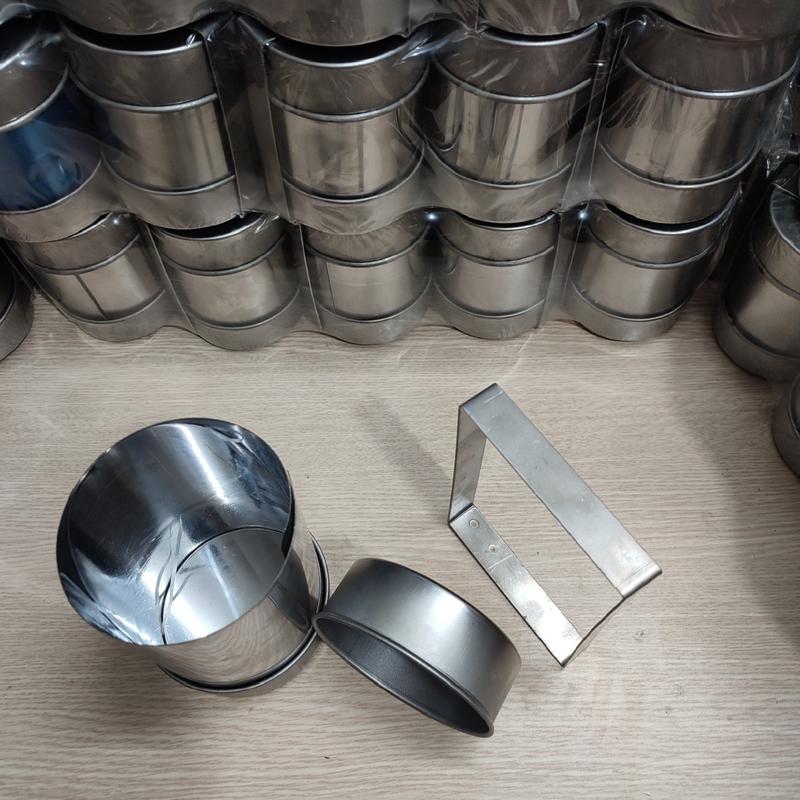 Combo 5 Khuôn giò lụa inox 0,5kg đường kính 10cm cao 8cm 3