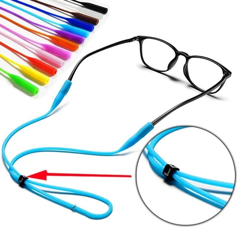 Adjustable Elastic Silicone Eyeglasses Ropes Fixed Anti-drop Anti-fall ...