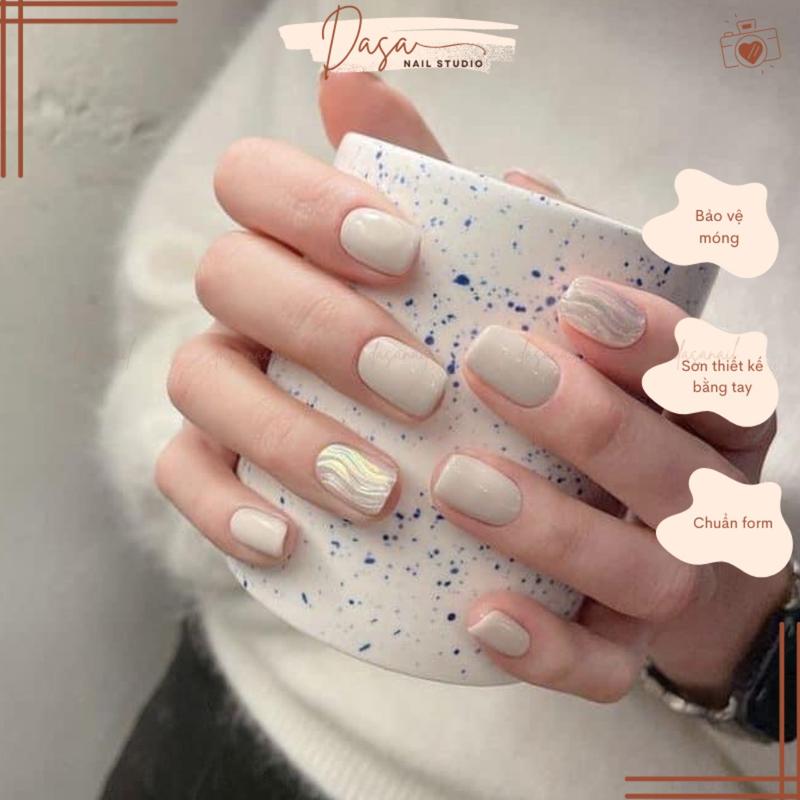 MÓNG TAY GIẢ form hàn quốc vuông ngắn thiết kế nail box đơn giản nhẹ nhàng TẶNG KEO DÁN MÓNG neo giả cho con nít 1k