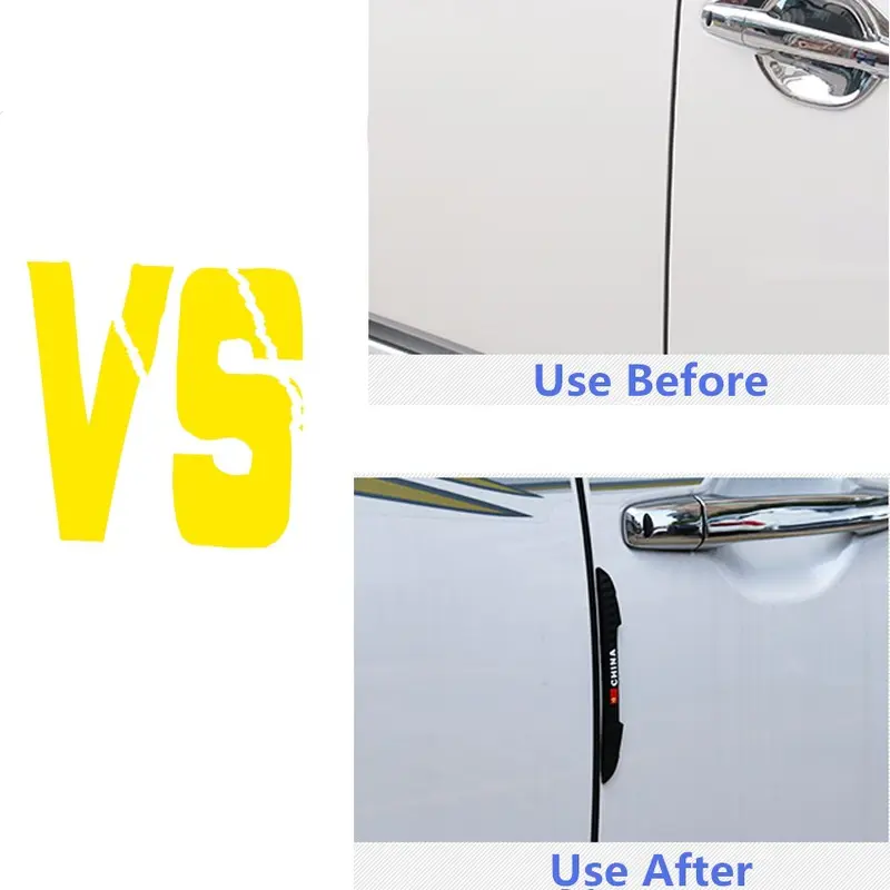 [Meta] 4pcs Pelindung Pintu mobil Door Guard Protection Toyota Mobil Pintu Anti Tabrakan Strip Car Karbon sticker  cutting 3