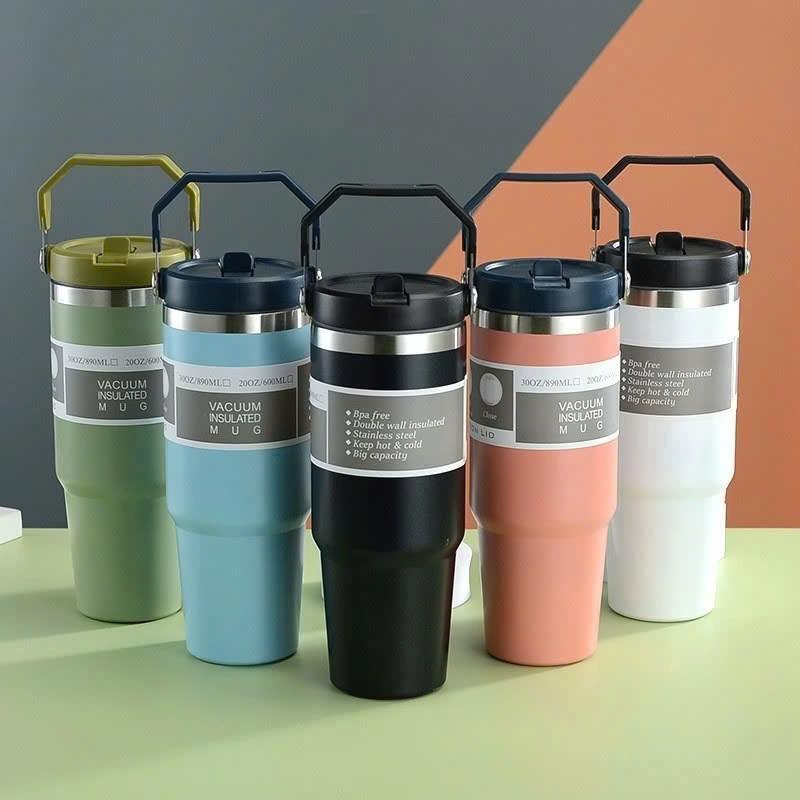 Product Introduction of [ HÀNG SẴN KHO ] Ly Giữ Nhiệt Kèm Ống Hút 900ml Nắp Dạng Xoay, Chất Liệu Inox 304 Giữ Nhiệt 6 Tiếng Thiết Kế Thông Minh 88 28