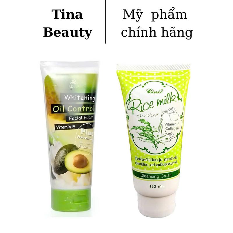 COMBO 2 Tuýp Sữa Rửa Mặt Bơ Aron Gạo Thái Lan 1
