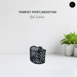 Yen - Tempat Pipet/Sedotan - Rak Besi Untuk Penyimpanan Sedotan Air Mineral