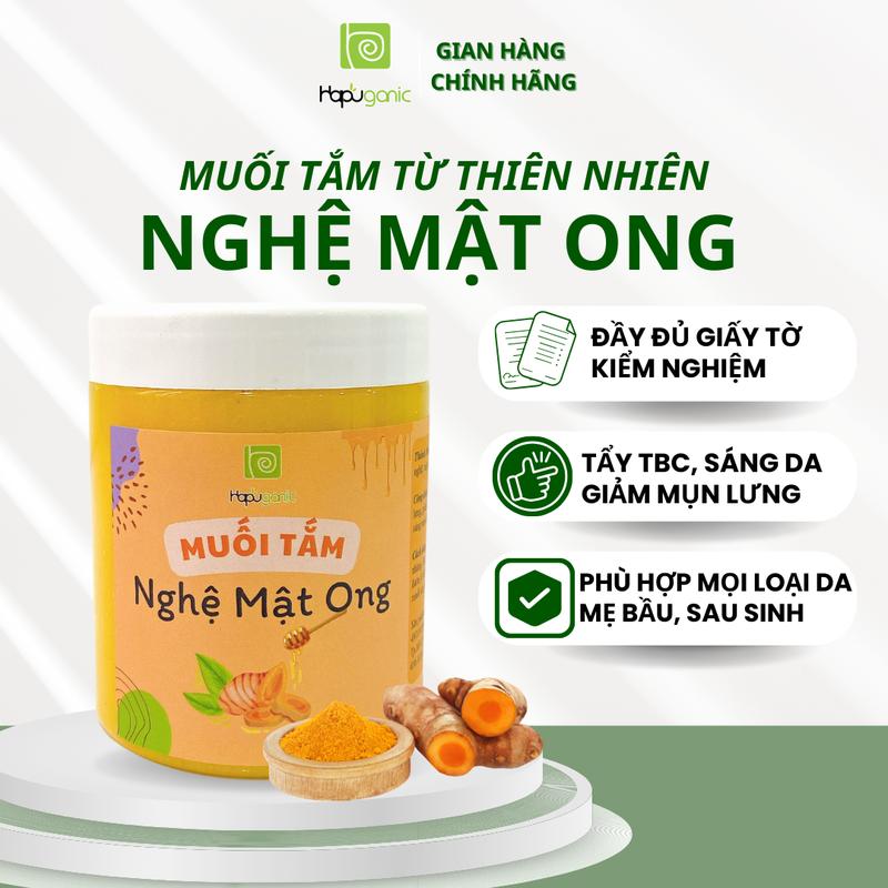  Muối Tắm Nghệ Mật Ong Tẩy Tế Bào Chết Hapuganic Nữ Skincare Dưỡng Trắng Mịn Da Và Ngừa Viêm Lỗ Chân Lông 