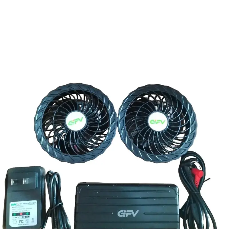 Bộ PIN QUẠT điều hòa , pin 12v, công xuất 12-16h 1