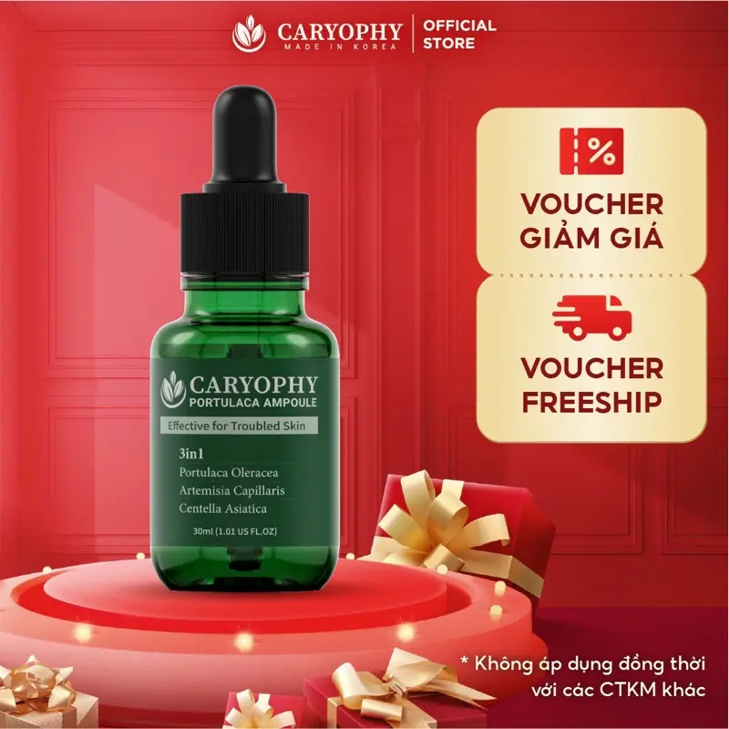Tinh chất giảm mụn Caryophy 30ml (Caryophy Portulaca Ampoule 30ml)