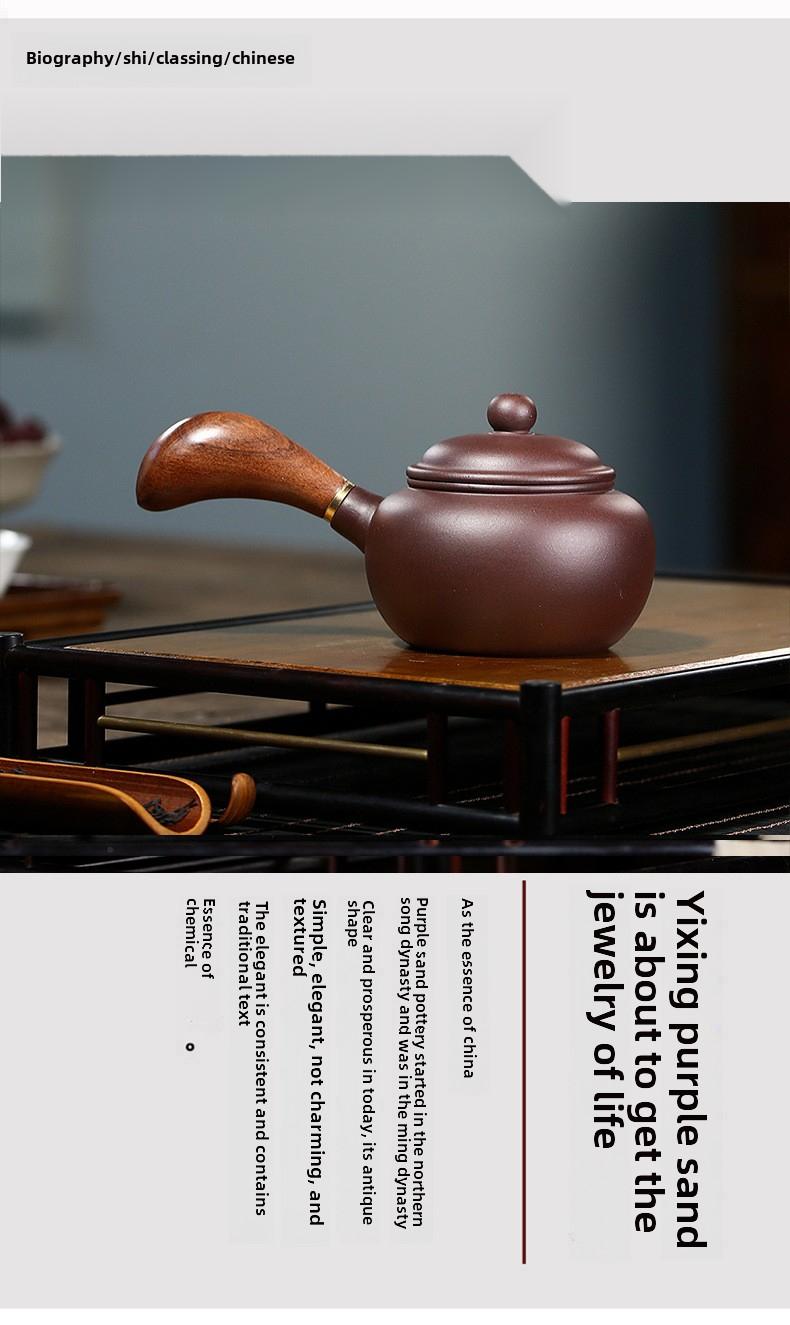 Product Introduction of # Purple Clay Pot# [Lifetime Fidelity] Yixing Purple Clay Pot Pure Handmade Famous Authentic Tea Brewing Size Capacity Yixing Original Yixing Clay Teapot Tea Set Purple Clay Handmade Vintage Tang Yu Pot Household 7
