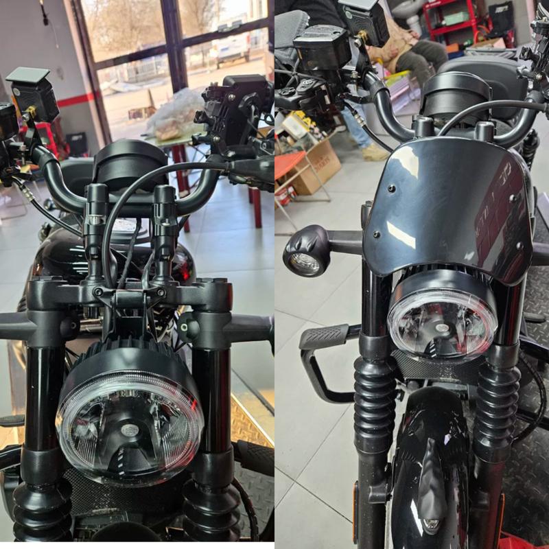 Kính Chắn Gió Chế Gắn Xe Máy Classic PG1, XSR 155, Rebel Mã K3 Hãng S2R 7