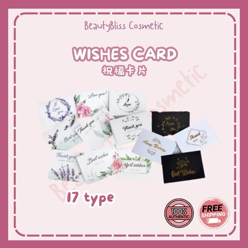 Msia Ready Stock Love Card BirthdayChristmas Greeting Gift Wedding Message Wish Card Kad Ucapan Cinta Gift Card