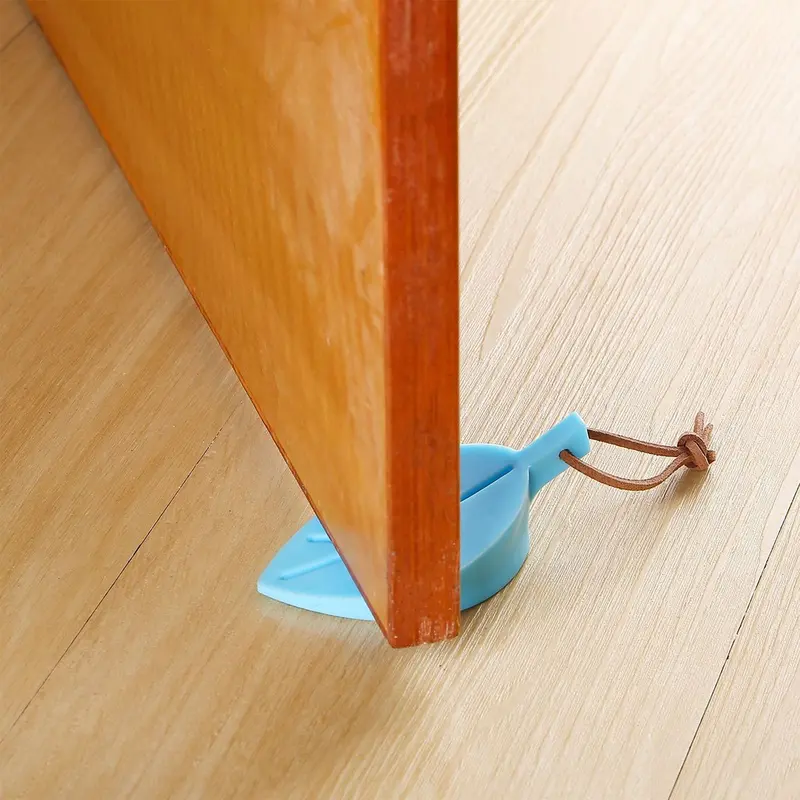 [BUY 1 FREE 1] BBOLA Penahan Pintu Door Stopper Bentuk Daun Bahan Silikon 3