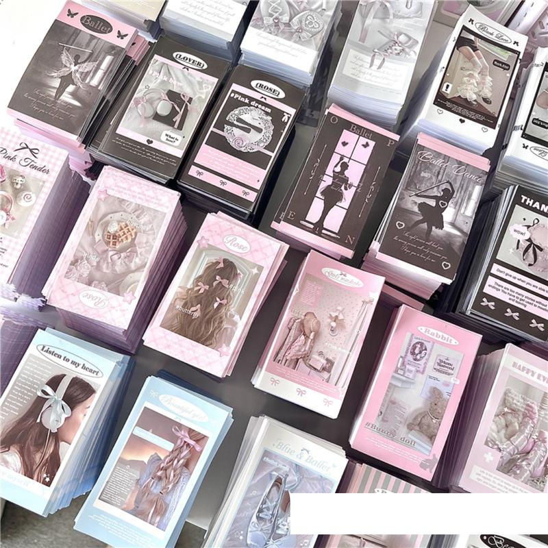 Set 50 Sticker Nhãn Dán Niêm Phong Coquette Bow, Đồ Gói Kpop Hàn 6