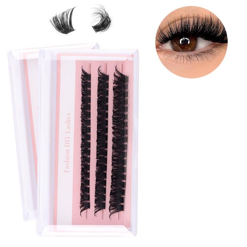 Product Introduction of DIY Segmented False Eyelashes, Single Cluster 3 Rows Boxed Thick Eyelashes 23