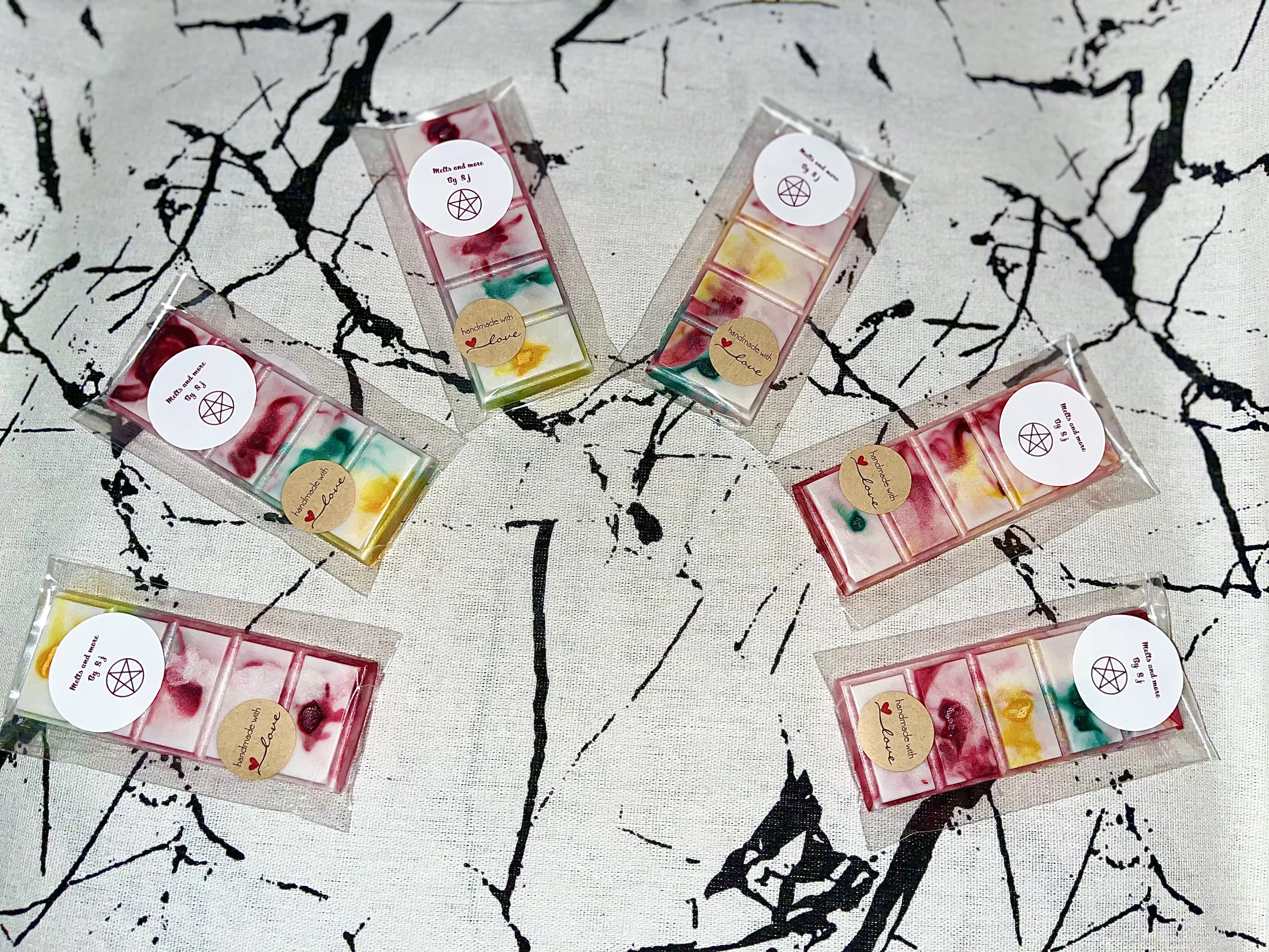 Hand Poured 50g Minimum Snap Bars - Eco-friendly and Vegan - Variety of Scents Available
