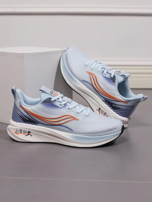 Men's Sporty Lace Up Running Shoes, Breathable Comfortable Sports Shoes, Non-slip Fashionable Casual Sports Shoes for Outdoor Activities 5