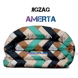 BEDCOVER saja tanpa sprei full Dakron Bahan Katun Lembut Bisa Dicuci Hitam 200x220 150x220 120x200