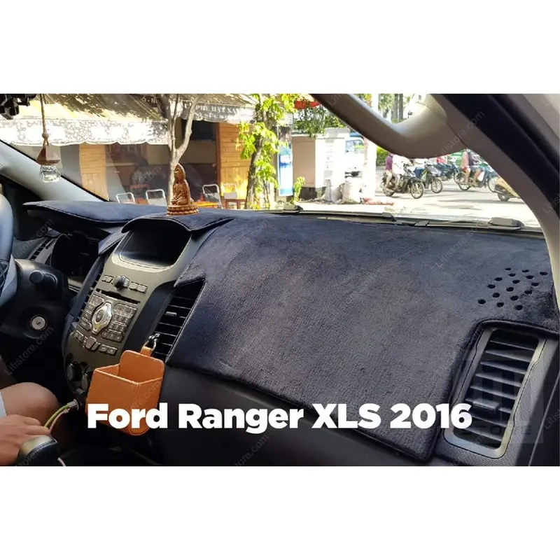 thảm taplo da cacbon,nhung lông cừu RANGER 2023, RANGER XLT 15-22,XLS 18-22 6