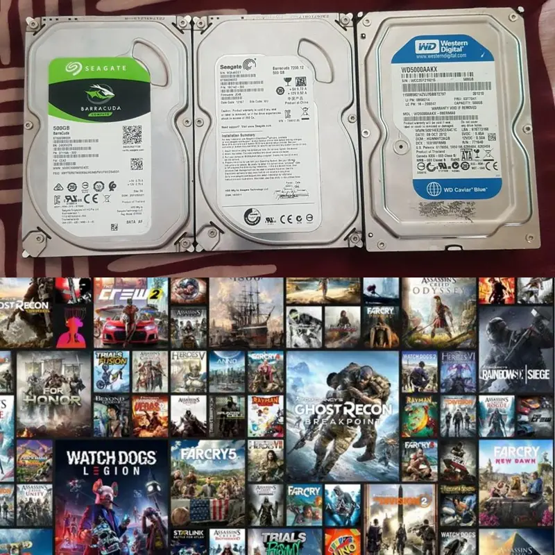 HDD internal PC Paket Full Game Pc 250GB/500GB/1TB Full Bebas Request - Gamepad 0