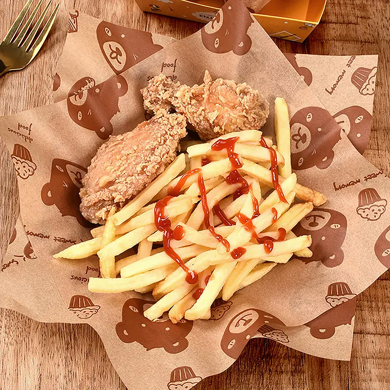 Giấy Đóng Gói Bánh Sandwich, 50 Chiếc, Bọc Hoạt Hình, Dùng Một Lần, Chống Dầu, Bọc Gà Cuộn, Dụng Cụ Nhà Bếp Dùng Để Nướng Bánh Phục Vụ Bữa Sáng, Đồ Dùng Gia Đình 3