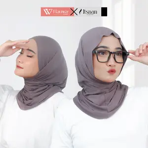 Hauwam x Itsnan - Casual Bergo Instan Melayu rayon Hauwam x Itsnan