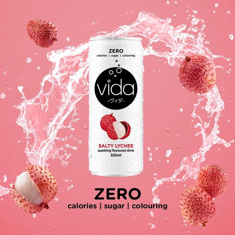 [Thùng 24 Lon] Nước Ngọt Có Ga Không Calo Vida, Hương Cam Chanh, Táo, Vải Muối, Nhập Khẩu Malaysia - 24 Lon x 325ml 7