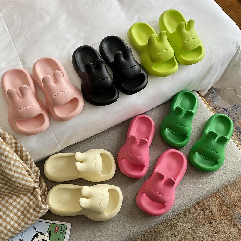 (Tăng 1 size) Dép tai thỏ MISS SUPER cute chất liệu siêu nhẹ cực dễ thương-dép nhóm dành cho nữ (Mã 277) Slipper DéP