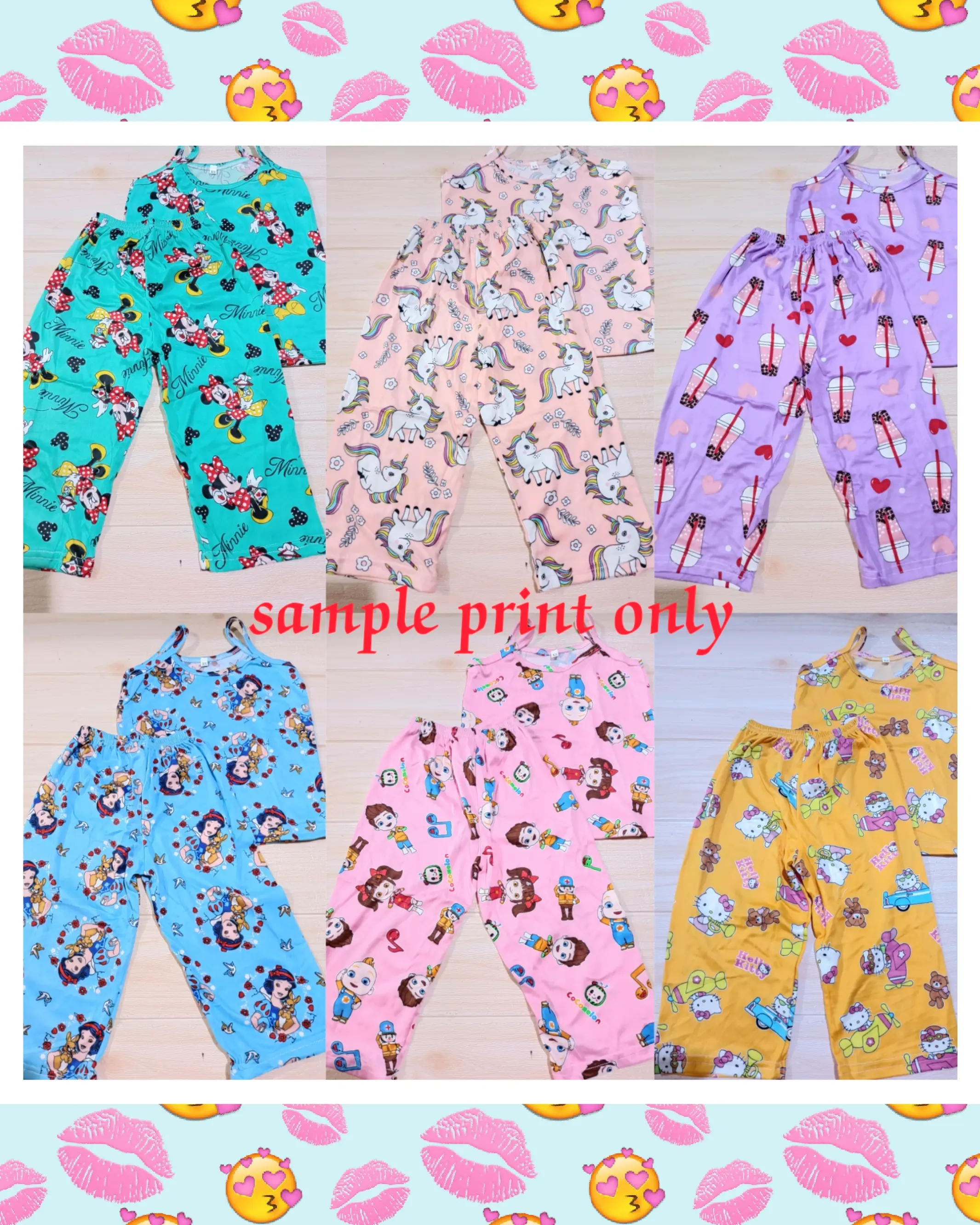 @DTC-1 PAIR KIDS TERNO SPAG PAJAMA (random color and print)