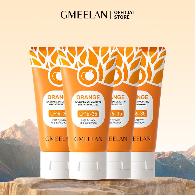 4PCS GMEELAN ORANGE EXFOLIATING Gel Tẩy Tế Bào Chết 50g*4