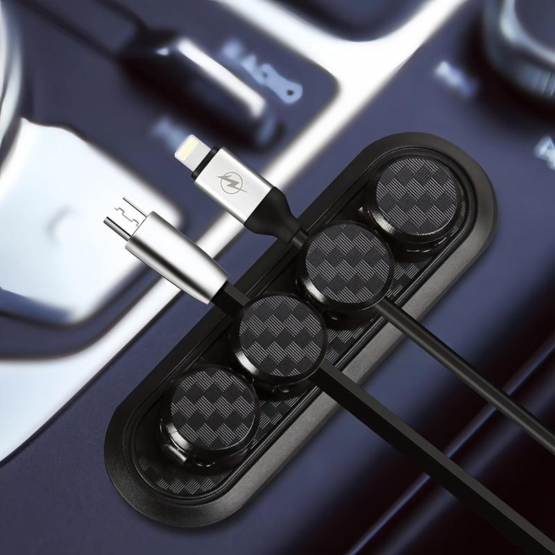 Product Introduction of Car Magnetic Cable Clip, Car Data Cable Storage Holder, Creative Desktop Cable Organizer, Universal Car Interior Accessories 6