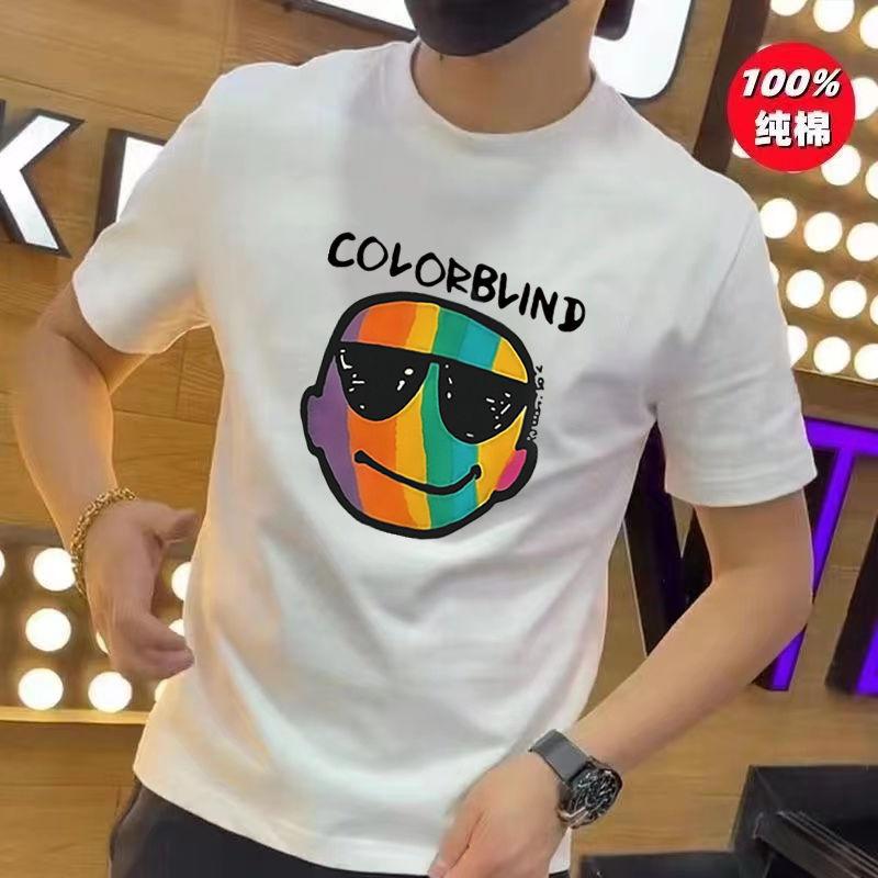 Product Introduction of Pure Cotton Short Sleeve T-Shirt for Men, Summer New Trendy High-End Half Sleeve Versatile Loose Plus Size Fashion Breathable Shirt for Women 29