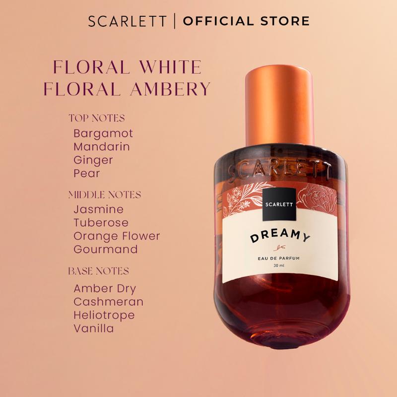Product Introduction of Scarlett Whitening Eau De Parfum Sweet Memories | Dreamy Parfum Scarlett Perfume Wangi 1