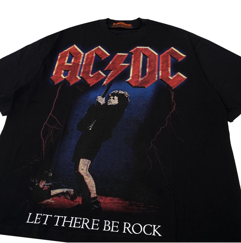 Tshirt Oversize NonWash ACDC Let There Be Rock Vintage Tees 8