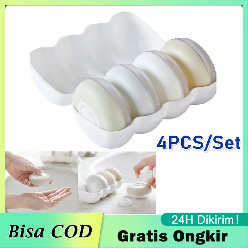 【Dikirim dlm 24jam】 Set Travel Toiletries Kit (botol Tempat Sabun- Shampoo- Kosmetik) 0