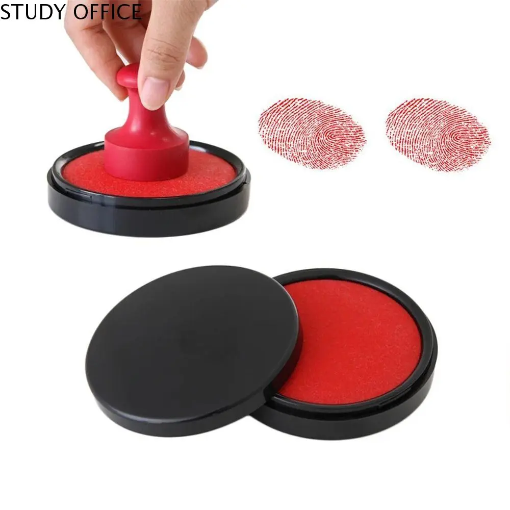 Miếng mực in vân tay mini, Cầm Tay và rõ ràng, Nhanh khô, dành cho Notary và vân tay Ngón Tay Cái, Màu đỏ, Miếng mực ký hiệu chống giả, Thích hợp cho tài chính