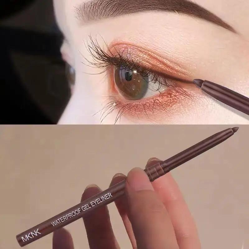 Product Introduction of Waterproof Eyeliner Pen White Black Brown Long Lasting Quick-drying Pencil Not Blooming Liquid Eyeliner Gel Eyes Makeup Cosmetic 1