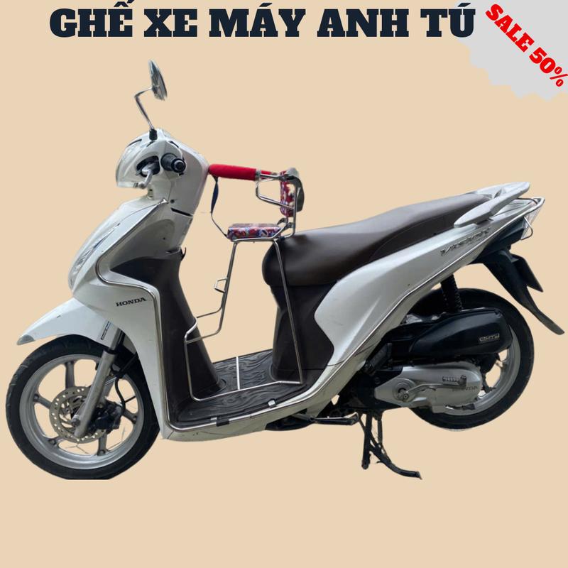 Ghế Ngồi Xe Máy Cho Bé Có Tựa Lưng,Đai An Toàn Cho Xe Vision,Click,Grande,Mio.. 1