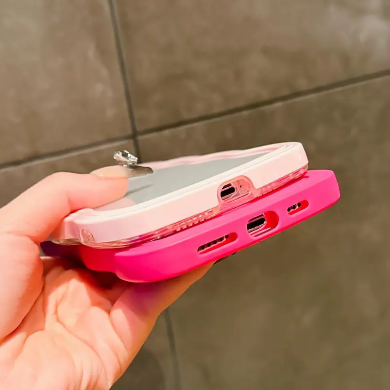 Wave Edge Design Phone Case, 3 Counts Solid Color Decorative Phone Protector Cover, Phone Accessories Compatible with iPhone 15 Pro Max 14 13 12 3